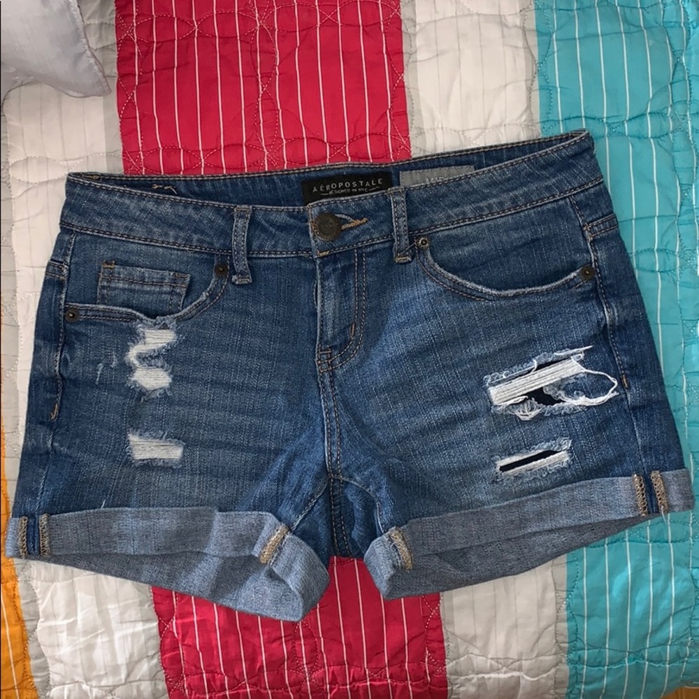 Ripped Jean Shorts